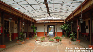 Entrance to the museum in Villa Alegre, Chile